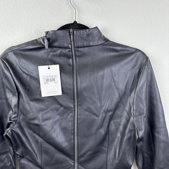 Bardot Harley PU Dress in Black - Picture 7 of 8